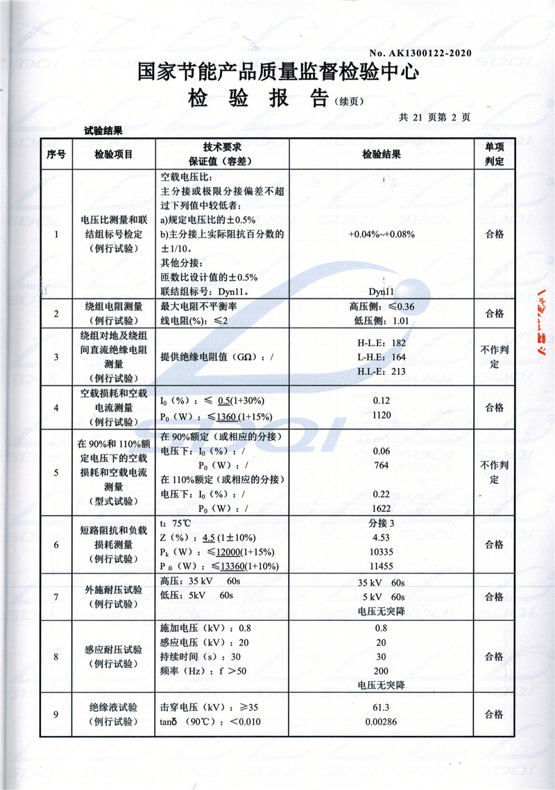 高低压试验报告-S11-1250阳曲阳曲阳曲油浸式变压器-2.jpg